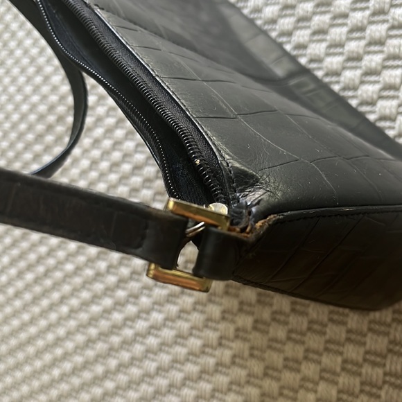 Vintage Fossil Croc Leather Handbag - Picture 6 of 6